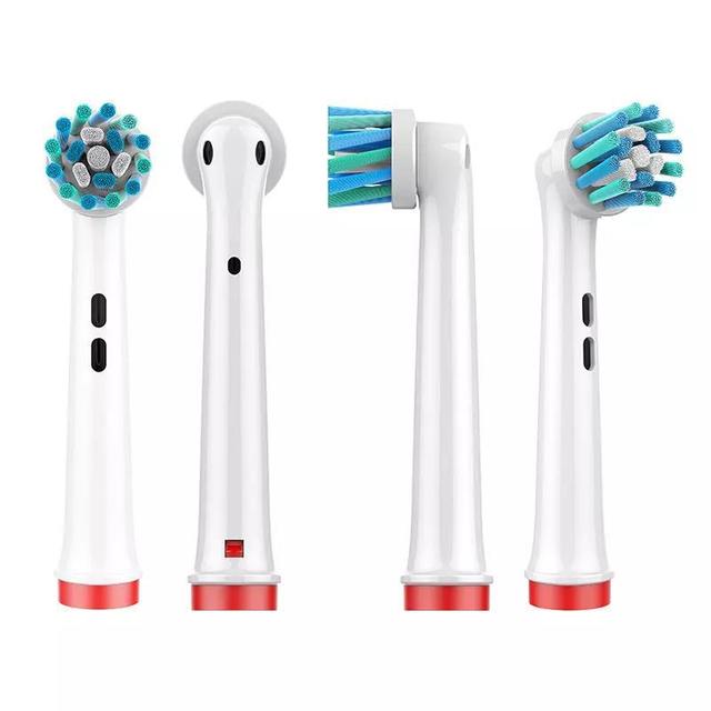 Electric Toothbrush Heads Medium Nylon Replacement Multi Heads Blister Packing Battery Powered Vibrating Multi-angle Home Use