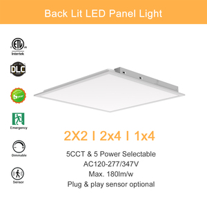2x4 LED 平板灯 最大 8750 流明 可调光 智能应急商业用途 - Product Image 3