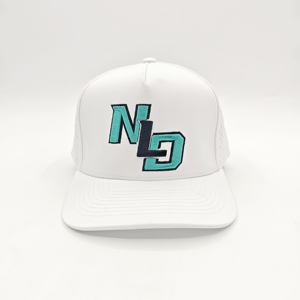 Casquette de golf 5 panneaux édition boutique, unie, imperméable, avec logo brodé personnalisé, faible MOQ, OEM, performance technique hydrophobe, style urbain - Product Image 5