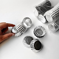 Reposteria Einweg-Aluminium folien becher 200 Stück für Muffin Cupcake Liner Eierkuchen Zinn Gelee Form Behälter Back zubehör