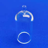 Tube de quartz personnalisé à fond semi-circulaire et fond rond