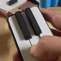 Nouveau Jouet de Bureau Transfrontalier à Clavier de Piano 3D Imprimé, Petits Ornements, Jouet de Décompression, 6 Pièces, Thème Films & TV
