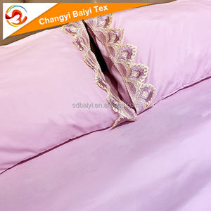 Ensemble <span class=keywords><strong>de</strong></span> housse <span class=keywords><strong>de</strong></span> couette en microfibre <span class=keywords><strong>de</strong></span> qualité supérieure, personnalisable, écologique, toutes saisons, 4 pièces, taille King, avec dentelle, ensemble <span class=keywords><strong>de</strong></span> linge <span class=keywords><strong>de</strong></span> <span class=keywords><strong>lit</strong></span> - Product Image 6