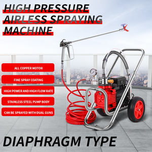 Pistola de pulverización sin aire de alta presión profesional, máquina de pintura de látex de revestimiento de ingeniería doméstica multifuncional eléctrica - Product Image 5