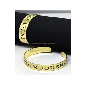 2025 Delaware New Year Family Gifts Brass Brushed Matte Finish Roman Number artisan festival <b>copper</b> <b>bracelet</b> Coating Jewelry - Product Image 2