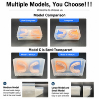 Boîte de transport professionnelle pour modèles dentaires, boîte à arcades orthodontiques pour laboratoire, boîte d'emballage en plastique pour prothèses dentaires avec boucle de sécurité