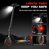 Trottinette électrique pliable 500W 15Ah en stock entrepôt USA, faible MOQ, moniteur de kilométrage via application intelligente, avec certification UL2272, trottinette électrique routière pour adultes