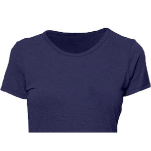 T-shirt personnalisé écologique respirant pour femme, style streetwear, col rond, manches courtes, en molleton uni bio gris, toutes tailles - Product Image 4