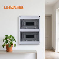 Boîte de distribution électrique Lihon HT-24, montage en surface, indice de protection IP65, 220/380V, 100A, avec protection MCB en option