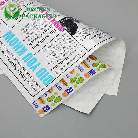Burger Foil Sheet Liner Sandwich Wrap Insulated Foil