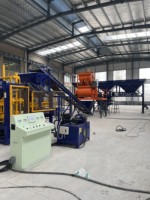Machine automatique de fabrication de blocs de pavés haute capacité QT6-15, pour briques creuses en béton et ciment, avec moteur et pompe PLC