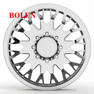ล้อหลังคู่แบบฟอร์จขึ้นรูป Bolun Custom Polished ขนาด 22, <span class=keywords><strong>24</strong></span>, 26, 28, 30 นิ้ว 8*200 <span class=keywords><strong>10</strong></span>*225 10x285.75 สำหรับรถฟอร์ด F350 F450, แรม 3500 - Product Image 3