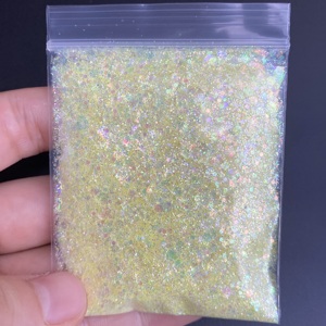 Vendita calda 2oZ borsa pastello iridescente Glitter alla rinfusa PET arcobaleno Glitter poliestere misto Glitter per Nail Art natale decorazione - Product Image 5