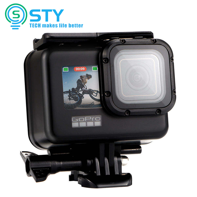 STY Accessories Diving Shooting Waterproof Housing case for GoPro Hero 5 6 7 8 9 10 11 12 Black Waterproof case