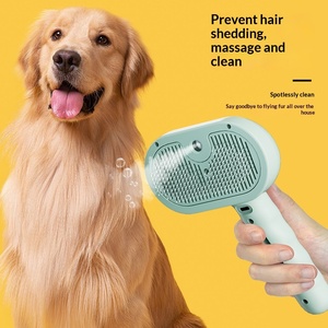 Peigne de toilettage pour animaux de compagnie à pulvérisation dense, pour le nettoyage et le démêlage des poils, pour chiens et chats - Product Image 1