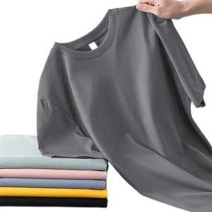 Áo thun nam cotton 100% size lớn, chất dày 230gsm, in logo số lượng lớn, chất lượng cao, thời trang đường phố - Product Image 1