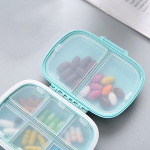 Bán buôn 8 khoang du lịch Pill Organizer Mini Y <span class=keywords><strong>Tablet</strong></span> Pill hộp lưu trữ xách tay nhỏ Pill trường hợp container - Product Image 3