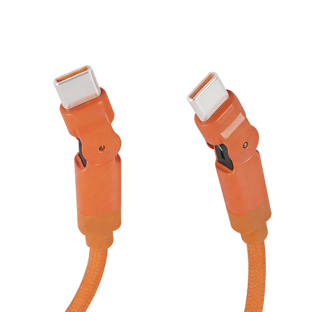 Wholesale 240W USB C to USB C Cable 180°Rotating USB C Cable Braided Type C Charger Cable Fast Charge for iPhone 16 17 18