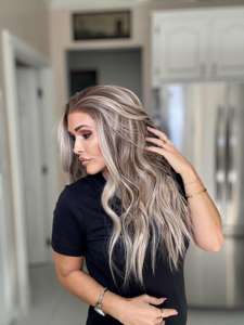 Peluca frontal de encaje 13x6 de 20 pulgadas al por mayor, pre-arrancada, con ondas, sin pegamento, para mujeres afroamericanas - Product Image 5