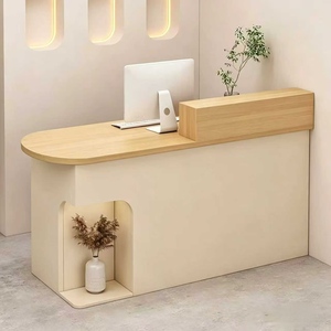 Mostrador de Recepción con Iluminación LED, Moderno y Minimalista, para Salón de Belleza o Tienda de Ropa - Product Image 3