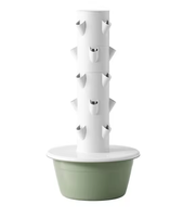 Tour de culture hydroponique verticale avec éclairage pour légumes-feuilles et herbes