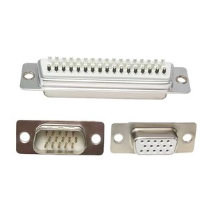 Connecteur série <span class=keywords><strong>DB9</strong></span>/15/25/37 mâle-femelle de type filaire, double rangée, avec connecteur VGA, <span class=keywords><strong>port</strong></span> COM, à broches, contact en laiton, pour montage sur circuit imprimé - Product Image 5