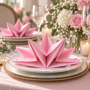 Serviettes en papier jetables <span class=keywords><strong>pour</strong></span> la restauration, extra larges, en papier brut <span class=keywords><strong>de</strong></span> qualité supérieure, résistantes à l'humidité, forme élégante, approvisionnement en gros - Product Image 2