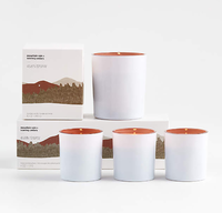 Boîte à bougies de luxe à couvercle rabattable, boîtier personnalisé, blanc directement à l'usine, vente en gros, pièces
