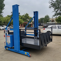 Plateforme de chargement mobile hydraulique pour camions 1600x2000mm, élévateur portable 2 tonnes avec hauteur de levage de 1700mm