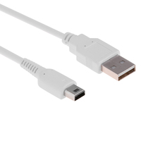 Wii U Cordon de données USB Chargeur d'alimentation Fil de 1M Câble de charge 2M 3M Options Chargeur de téléphone portable en plastique pour WiiU Gamepad Power Banks
