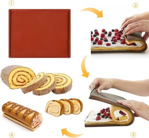 Tapis de Cuisson Souple en Silicone pour Gâteau, Moule à Gelée, Feuille de Biscuits, Ustensiles de Cuisson, Antiadhésif, 26x31cm - Product Image 5