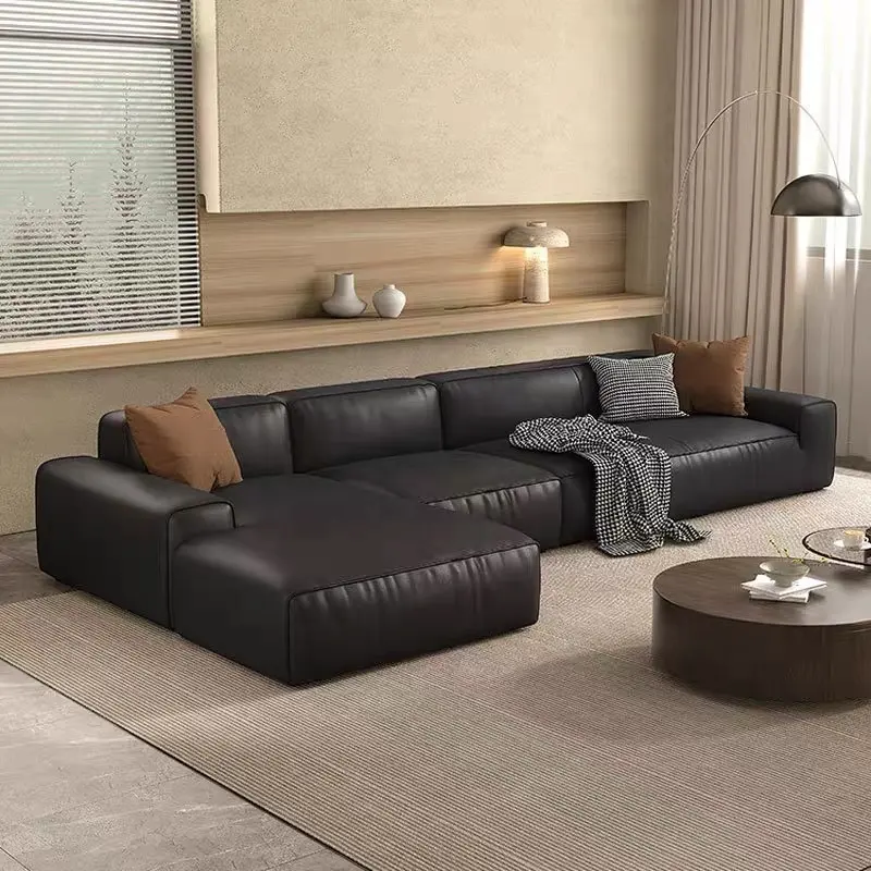 Sofa kain minimalis Modern, lampu rumah tangga Sofa ruang tamu mewah tiga tempat duduk lurus furnitur ruang tamu