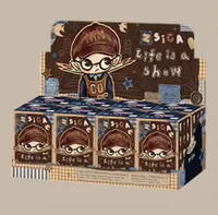 100% Original Popmart Zsiga Life Is a Show Series Blind Box Figurines d'action en PVC pour la décoration de bureau