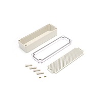 Boîtier en plastique ABS étanche IP68 pour applications électriques, en stock chez B&J Factory, dimensions 80x250x85 mm, matériau UL 94 V-0 en option