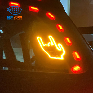 Show love Stock disponible <span class=keywords><strong>flik</strong></span> majeur led décoration voiture lumière cool voiture accessoires avertissement feu stop - Product Image 1