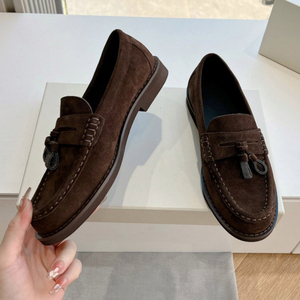 Nouvelles chaussures mocassins pour femmes de marque italienne, en cuir de vache véritable de haute qualité, à enfiler, pour un usage quotidien décontracté - Product Image 4