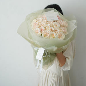 Bouquet de fleurs en fil doux et léger, visage de brume coréenne, emballage en <span class=keywords><strong>gaze</strong></span> doublé de matériel de fleuriste en <span class=keywords><strong>gaze</strong></span> - Product Image 2