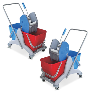 Nhà Máy Cung Cấp Xuống Báo Chí Đa Chức Năng Đôi Lau Máy Ép Xe Đẩy Xô Bán Buôn Sàn Lau - Product Image 2