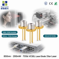 Diode laser VCSEL LXU LXU850200GV 850 nm 200 mW TO-5.6, laser à cavité verticale à émission de surface pour la reconnaissance faciale