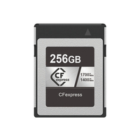Carte mémoire CFexpress Type B OEM Haute vitesse 1700 Mo/s Professionnelle 256 Go Compact Flash Type B Carte CF 2 To 1 To 512 Go 128 Go