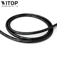 WITOP 360 Tube néon flexible en silicone noir programmable IP65 D22 pour scène DJ, bar, boîte de nuit