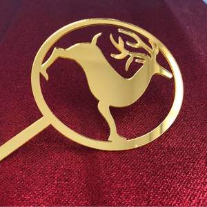 ท็อปเปอร์เค้กอะคริลิค รูปน้ำผึ้งและความหวาน สื่อถึงความสุขสองเท่า โชคลาภสไตล์จีน สำหรับตกแต่งงานแต่งงาน - Product Image 1