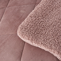 Ensemble de literie d'hiver en microfibre réversible de qualité supérieure en gros, 3 pièces, avec couette