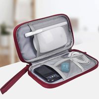 Estuche Organizador de Cables con Logotipo Personalizado, Bolsillos de Malla de Doble Compartimento, Estuche Organizador Electrónico, Bolsa de Transporte de Viaje en Varios Colores