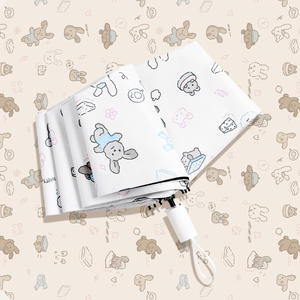 Sombrilla Plegable Automática de EVA y Acero para Mujer, Estilo Instagram, Linda, Fresca, para Sol y Lluvia, con Protección Solar - Product Image 6