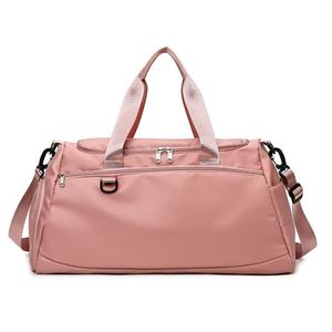 Large Capacity Waterproof Fitness Training Gym <b>Bag</b> Fashionable Zipper Portable Yoga Duffle <b>Bag</b> Shoe <b>Compartment</b> for Female - Product Image 2