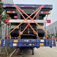 Remorque plateau de haute qualité pour l'exportation, 2, 3 ou 4 essieux, pour conteneurs de 20, 40 ou 45 pieds, semi-remorque pour camion