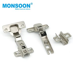 Charnière dissimulée pour armoire de cuisine en fer, 35 mm, réglable à 90 degrés, finition nickel, pour mobilier d'hôpital et d'école - Product Image 1