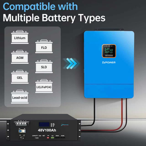 Dual Split Phase Hybrid 48VDC Input 120/240V 8kW-12kW 99% Efficiency <b>Solar</b> Charge Controller 50/60Hz - Product Image 3