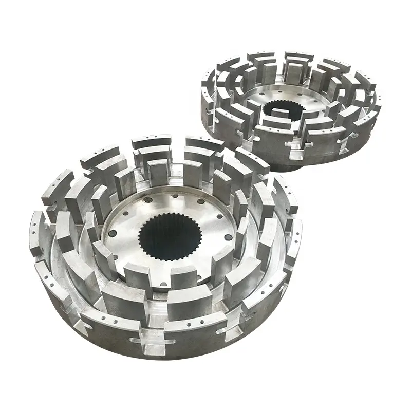 Non-standard large Alloy steel forging rigid steel type spline flexible shaft flange reducer coupling